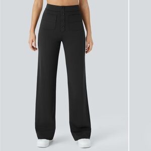 HALARA Black Wide-Leg Pants